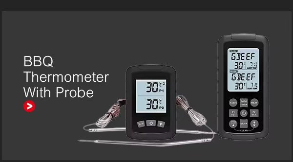 Thermomètre BBQ DrillSense 2 sondes filaires avec récepteur sans fil