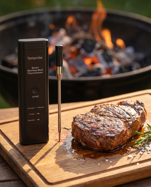 Temprobe GrillSense en situation au barbecue